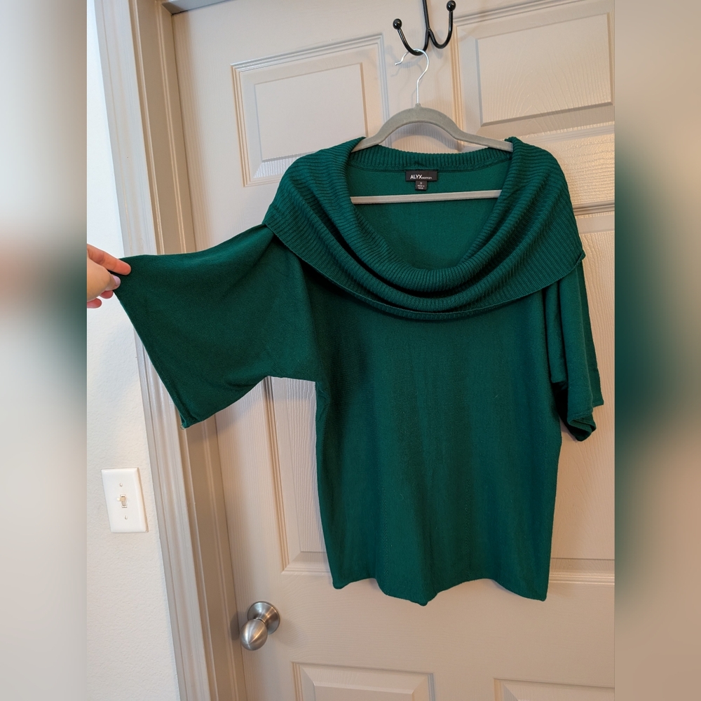 5 for $20 / Alyx Green Cowl Neck Sweater